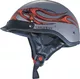 WORKER V530 Motorcycle Helmet - Grey with Flames